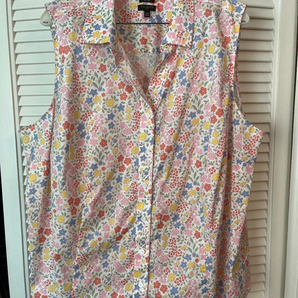 3x Talbots Sleeveless Perfect Shirt